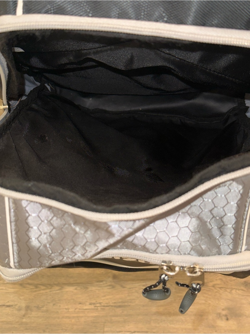 Mizuno MVP Elite Baseball Softball Backpack Bat Pack Black Gray Equipment Bag - Picture 9 of 10